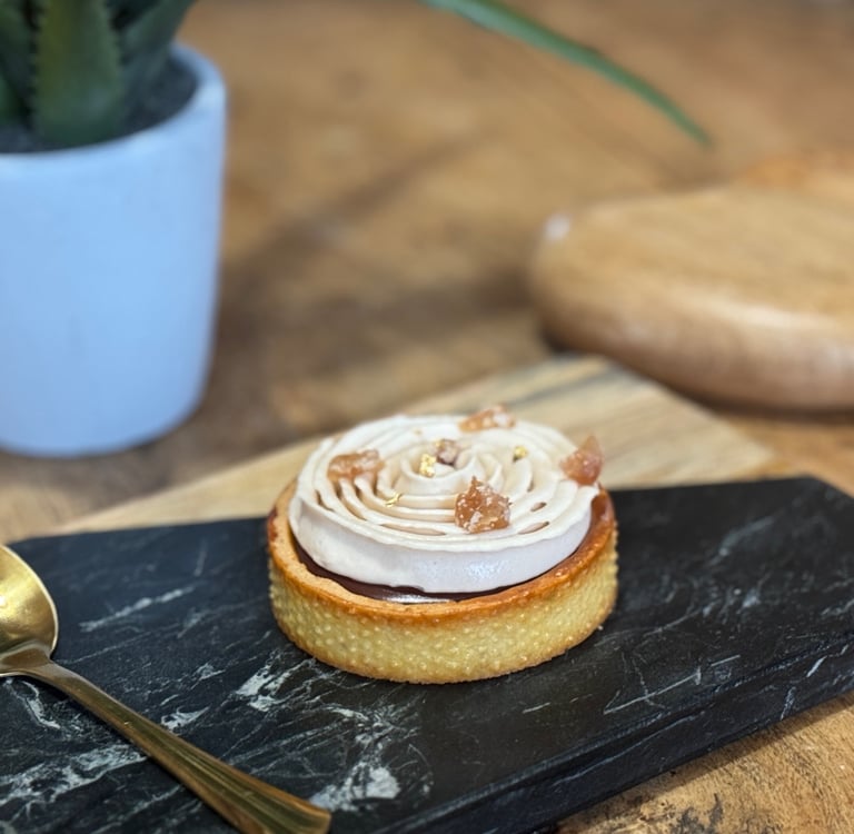 Tarte marron chocolat