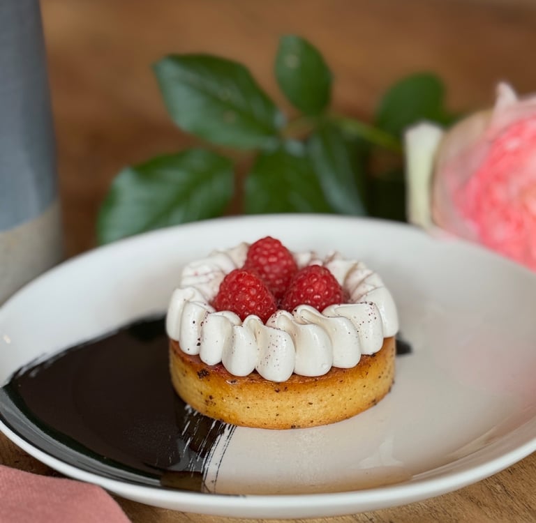 Tarte hibiscus framboise