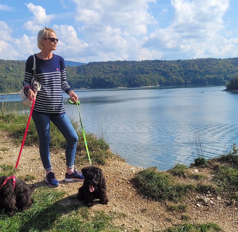 Lac de Vouglans, proche de l'élevage