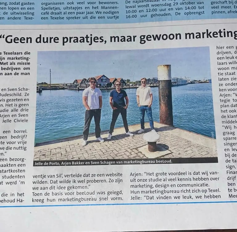 beeLoud in Texelse courant