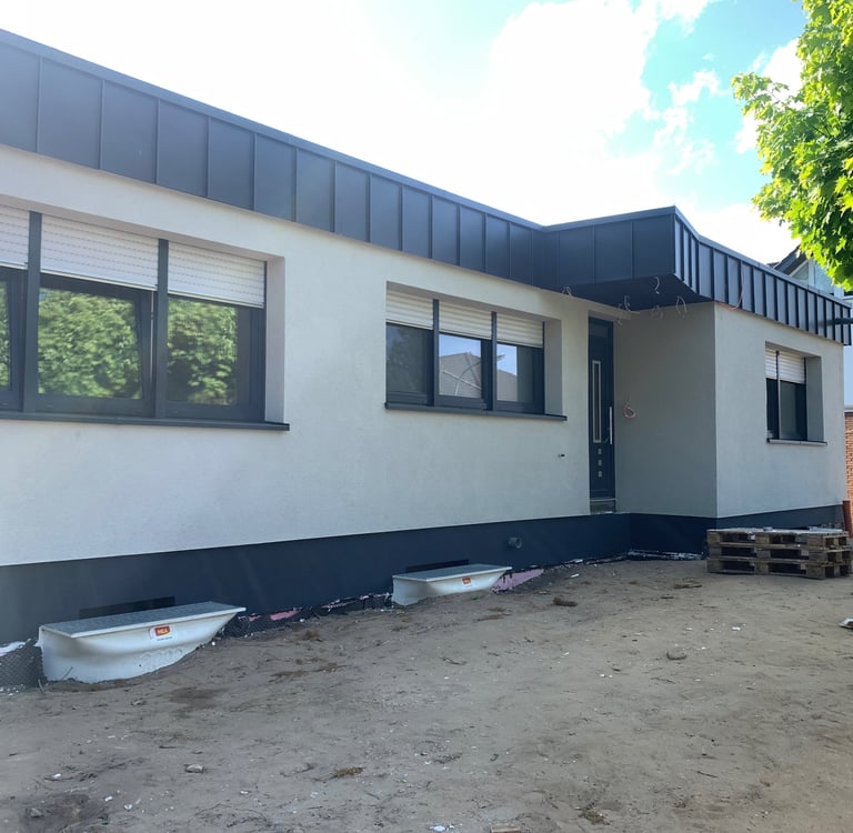 Aussenanstrich Dachgiebel Dachunterstände streichen dorsten marl haltern Schermbeck wesel Heiden