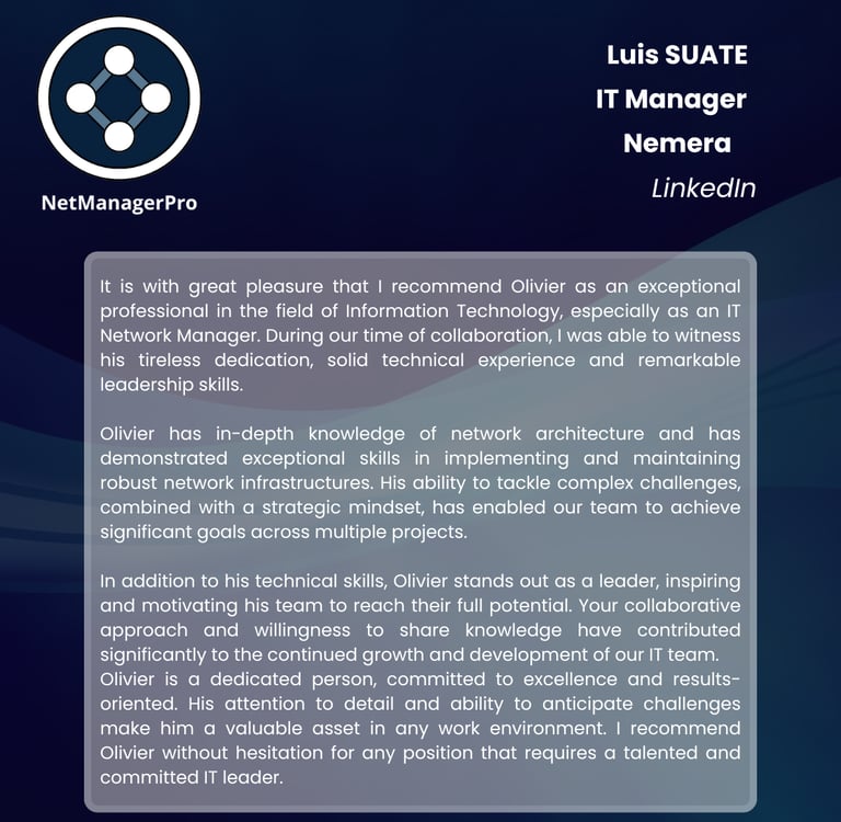 architecture réseau, infrastructures IT, transformation numérique, leadership IT