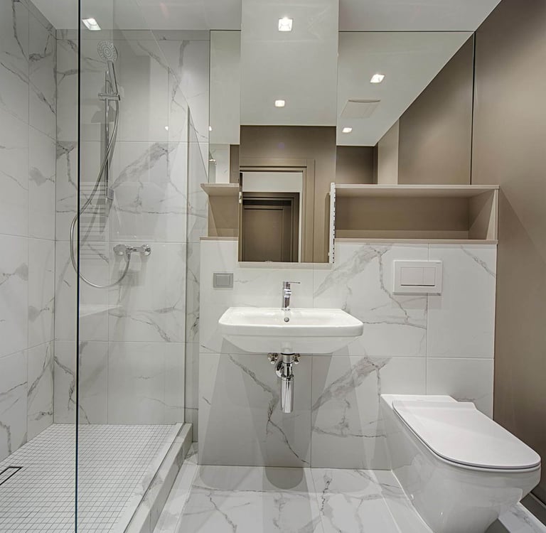 bathroom after a deep cleaning service