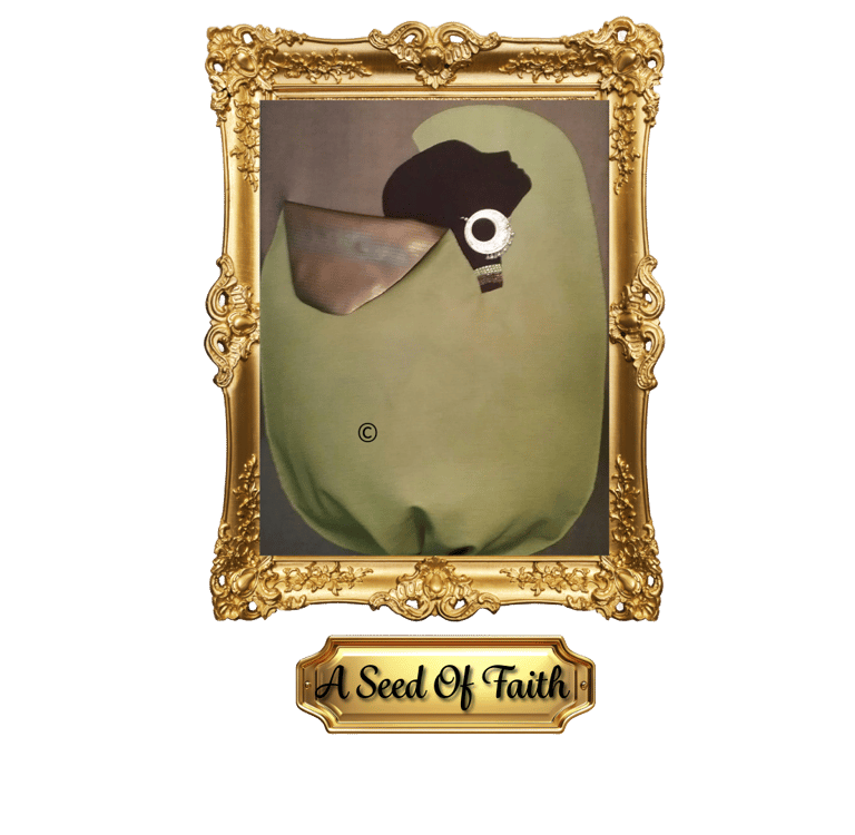 A Seed of faith, Handcrafted artwork symbolizing spiritual growth and faith