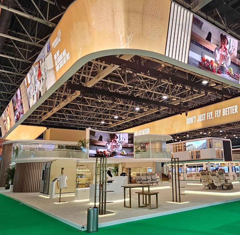 Dubai exhibition design setup