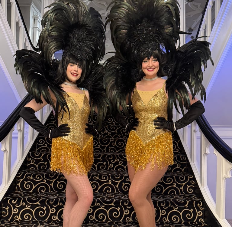 Greeters in a costume for an event