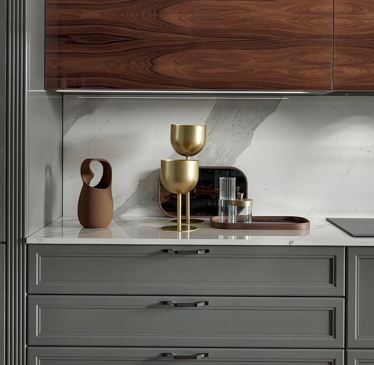 Designer kitchen handles and knobs for modular cabinets