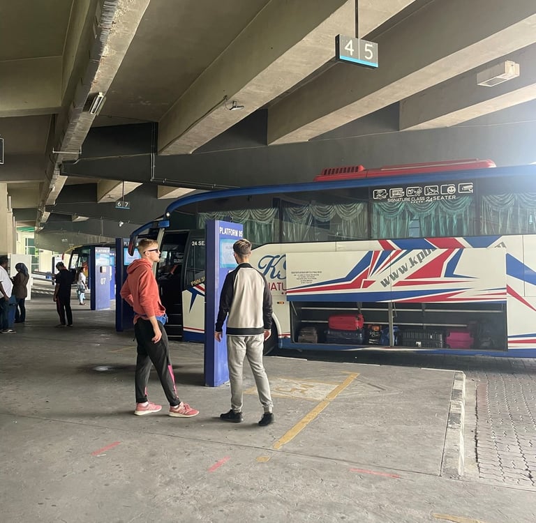 dworzec autobusowy w Malezji