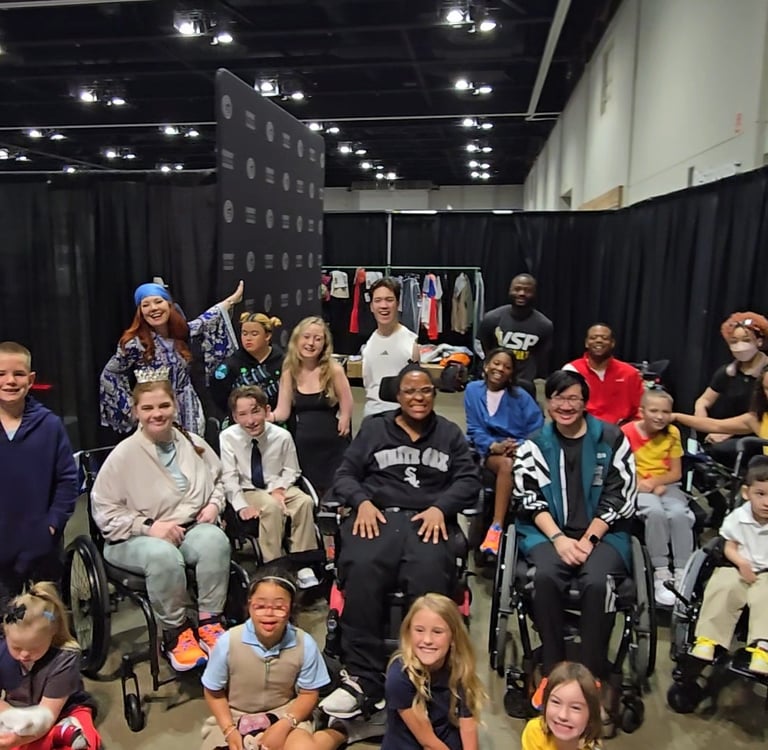Group of people at Runway of Dreams Fashion Show