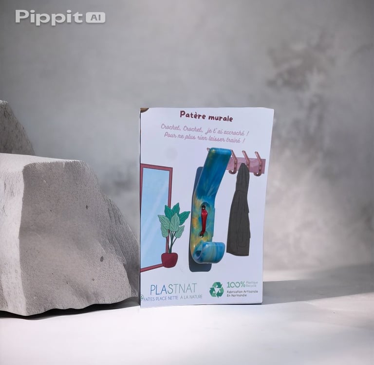 Porte manteau maternelle original, Plastnat, Plastique recyclé 