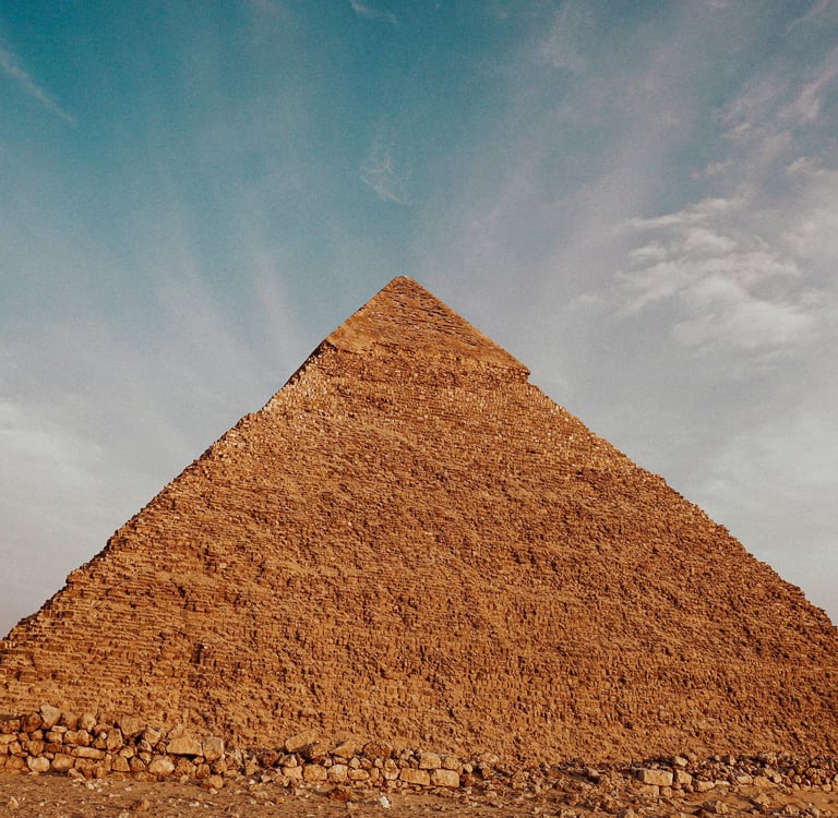 A pyramid. 