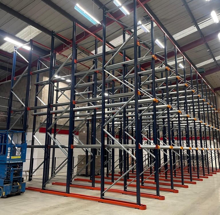 Drive-in racking for maximised storage