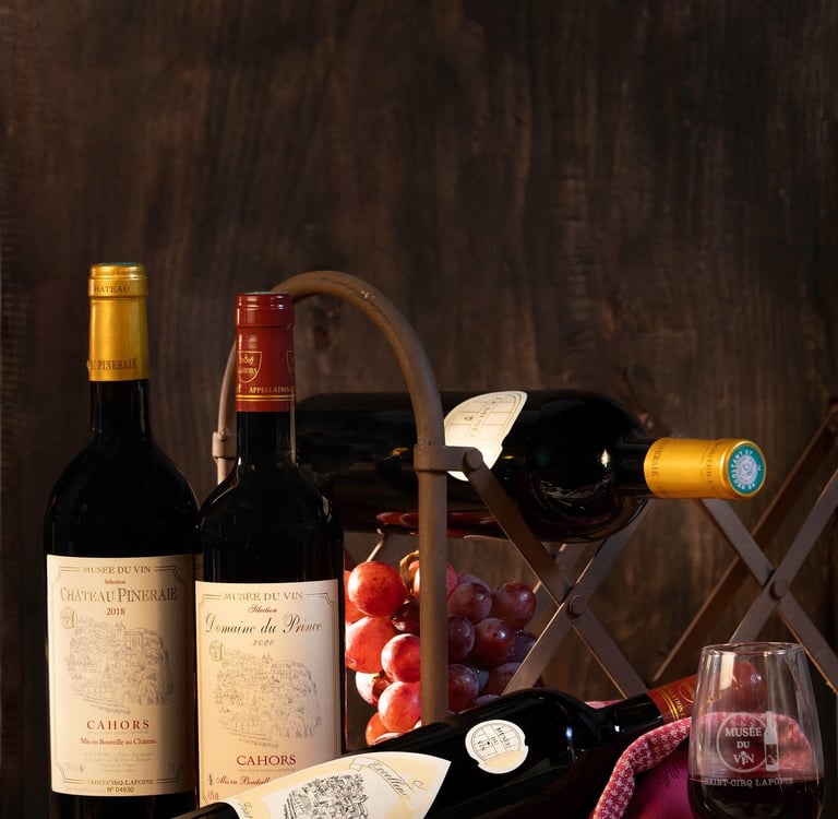 Vin de Cahors : Château Pineraie, Excellence du Musée, Cuvée du Musée, Domaine du Prince