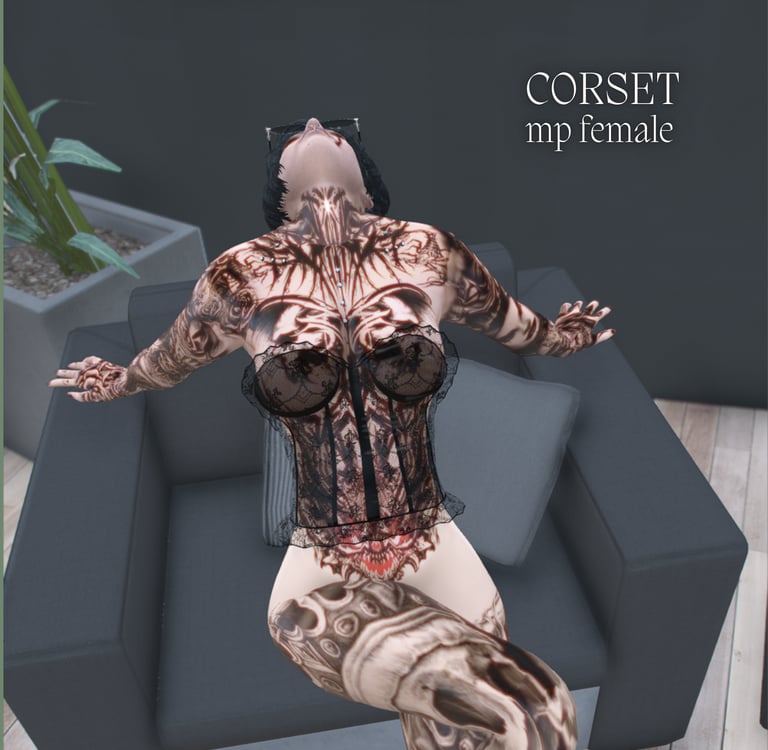 Sensual top for female mp in fivem, black color woman posing tattooed