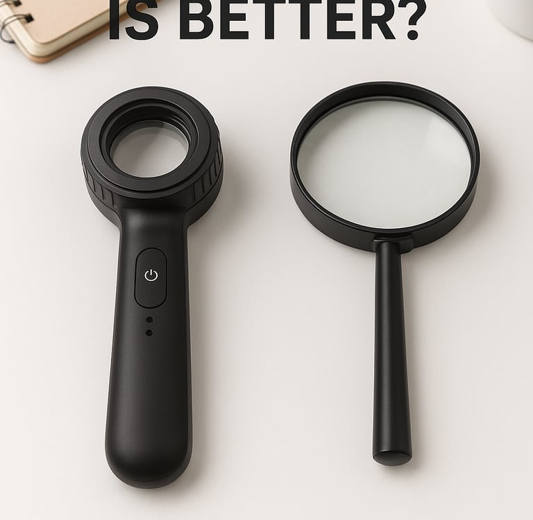 Dermatoscope vs Magnifying Glass