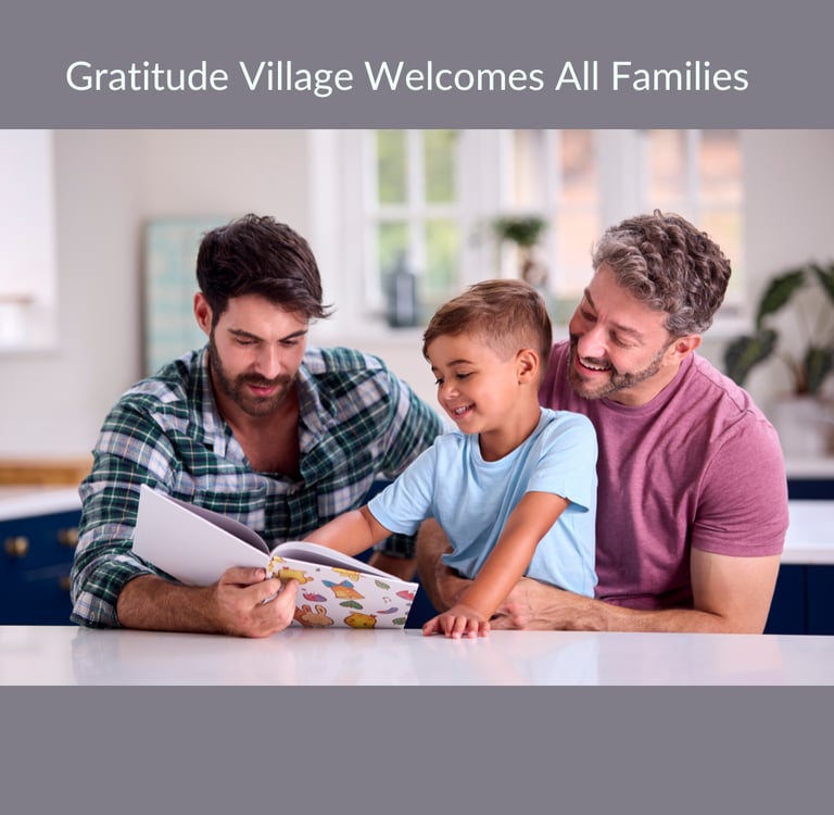 a gay couple with their school aged son