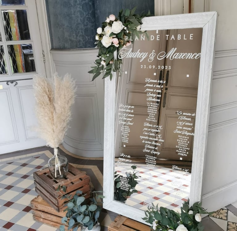 grand miroir vintage