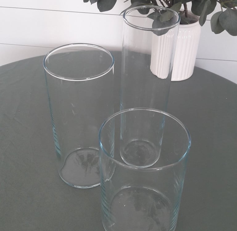 trio de vases cylindriques