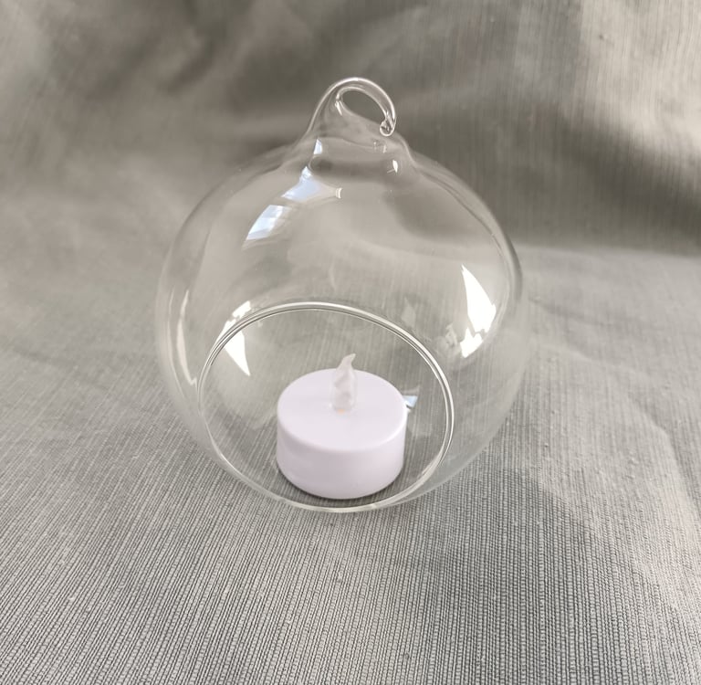 bougeoir boule et bougie led