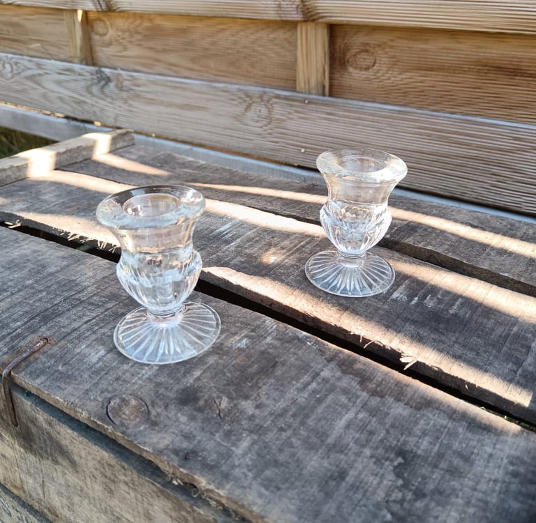 bougeoirs transparents