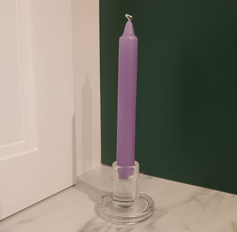 bougeoir transparent