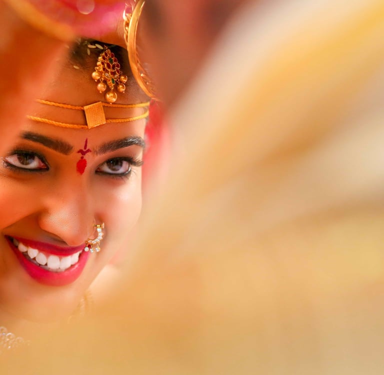 Wedding woman in a traditional indian wedding dress