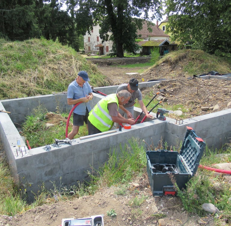 réseautage électricité et sanitaire