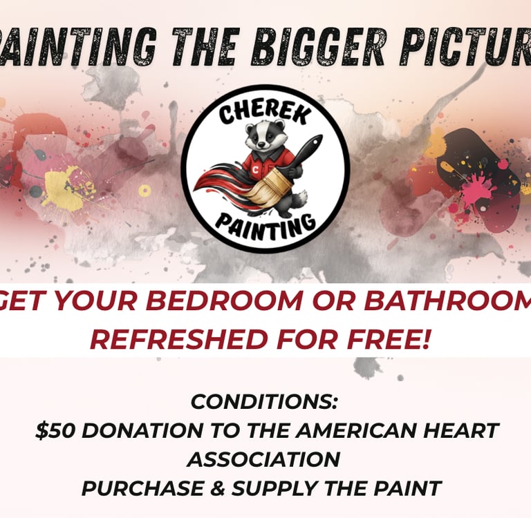 Professional Painters near Madison WI host promo to support american heart association