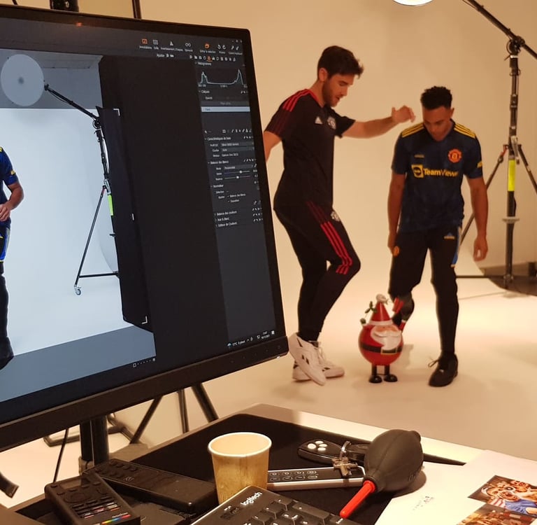Photo mannequin en studio pour foot center