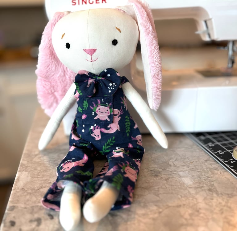 a stuffed rabbit toy