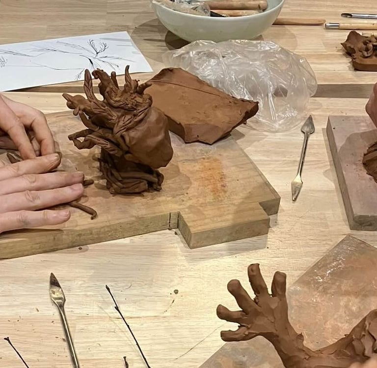 atelier modelage avec Zaurel