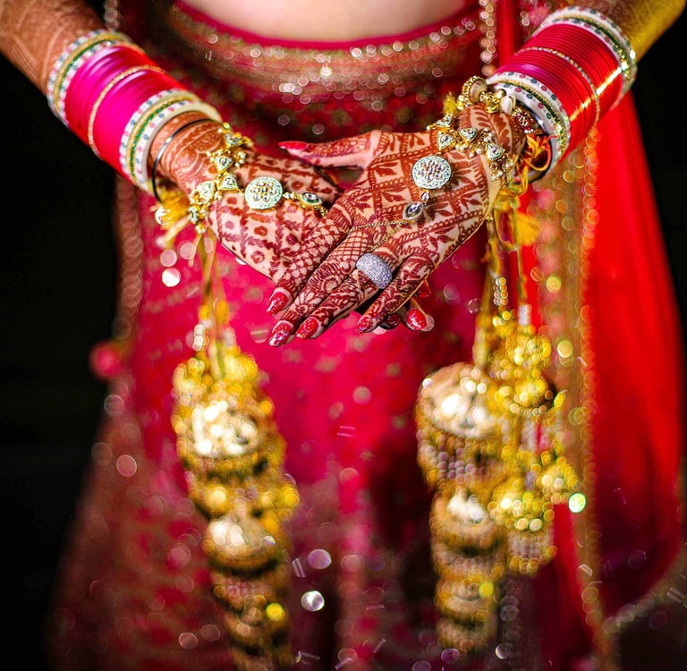 Bridal Mahendi, Jewellery, Ring for Indian Bride Wedding Photographre & Videography Services 