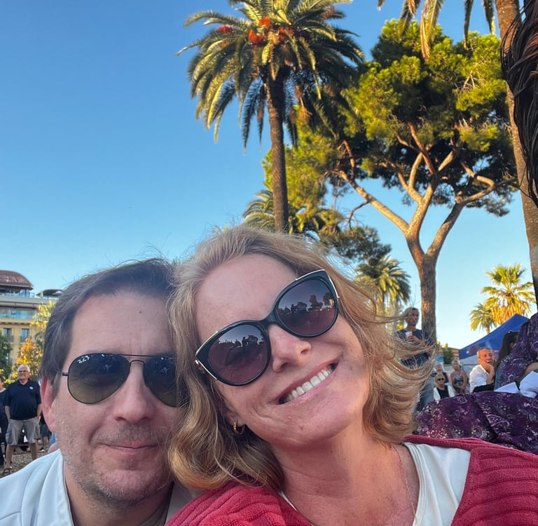 Flavia and Paolo in Nice