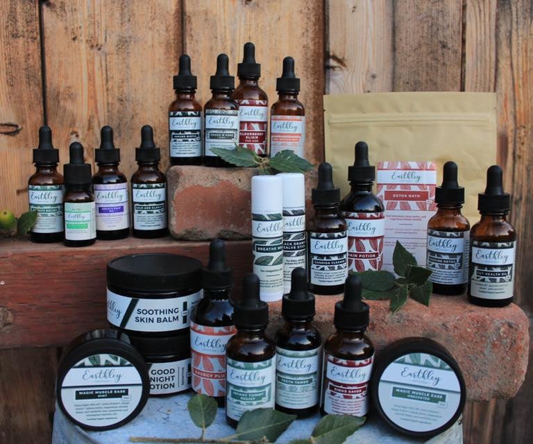 a variety of skin care products on a table