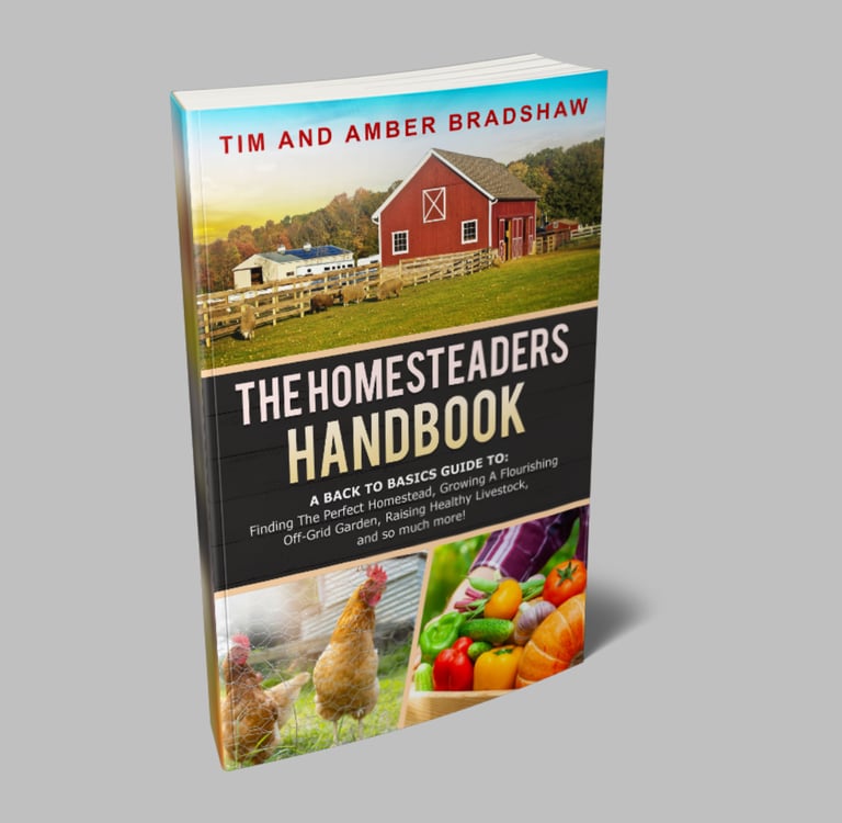 a book cover of the book the homesteader's handbook of homestead