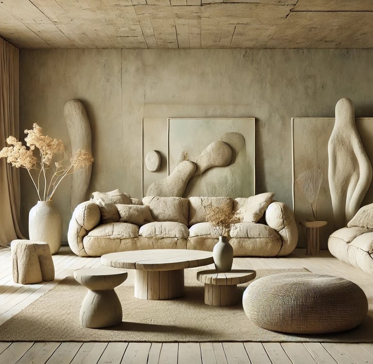 Wabi Sabi Paper Mache Interior Desin