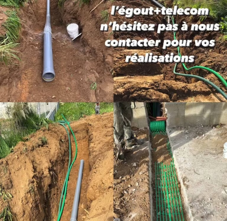 Raccordement et tout à l'égout à alata