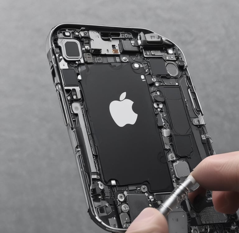 a man is working on a car's engine