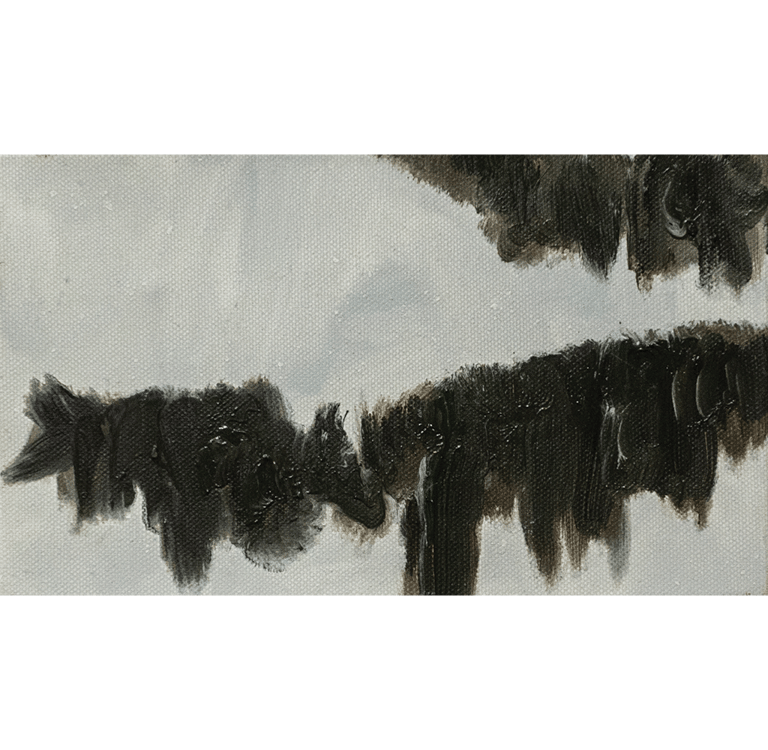 WINTER BRANCH II, OIL ON CANVAS, 15x25x3cm, 2017