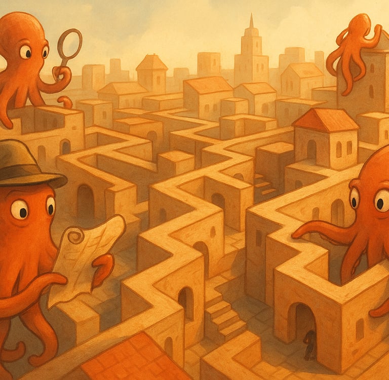 a man in a hat and a hat with a magnifying magnifying