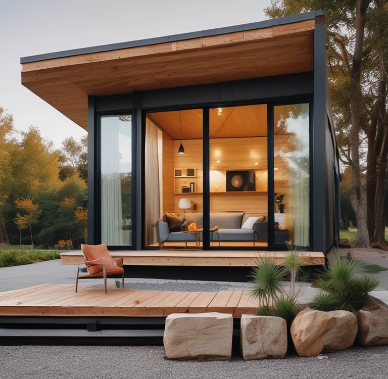 a small model of a house with a roof