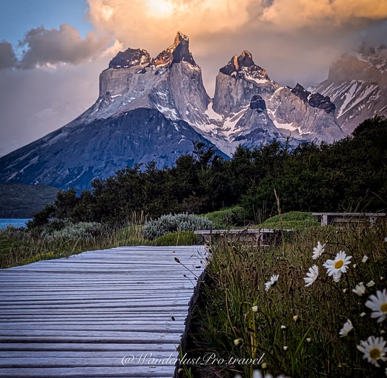 Explora Patagonia hotel boardwalk and views