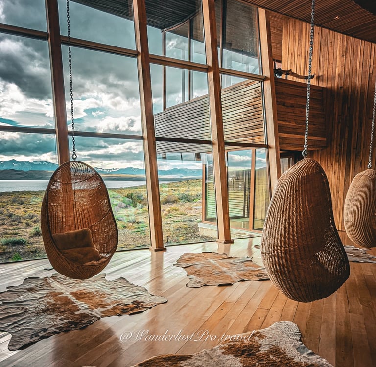 Tierra Patagonia hotel sitting room