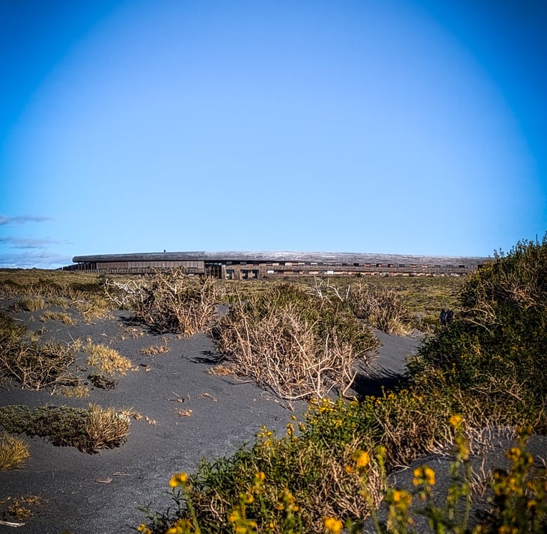 Tierra Patagonia hotel view from the beach