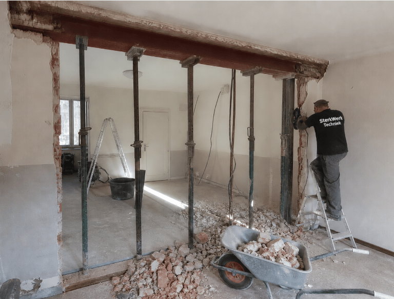 Draagmuur verwijdern door SterkWerk Techniek
