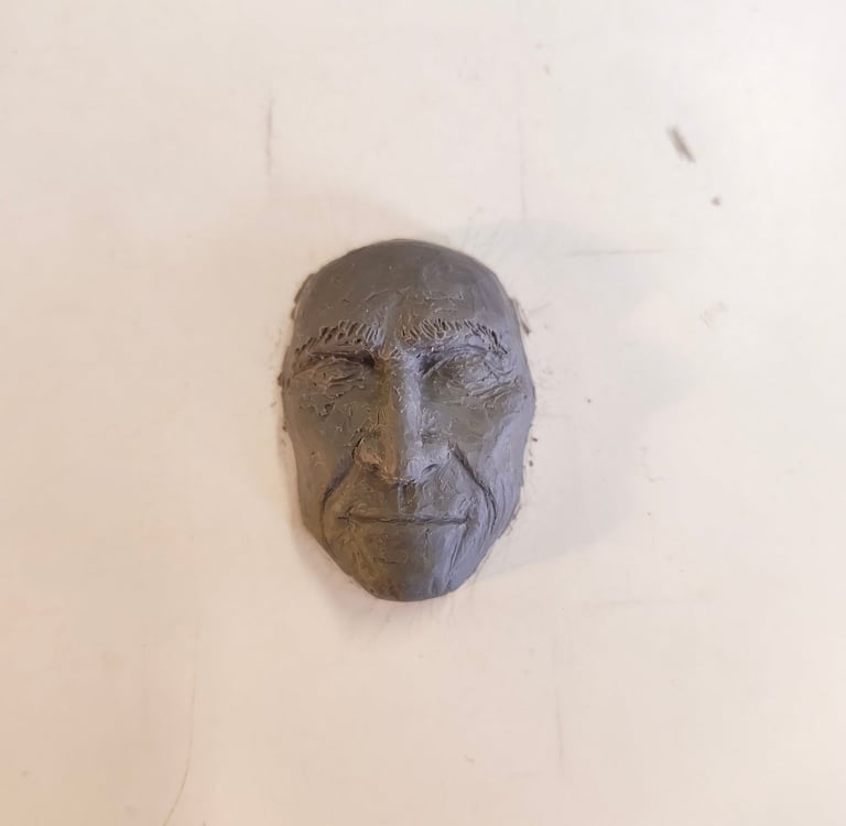 modelage visage 3cm aubin thiriat 