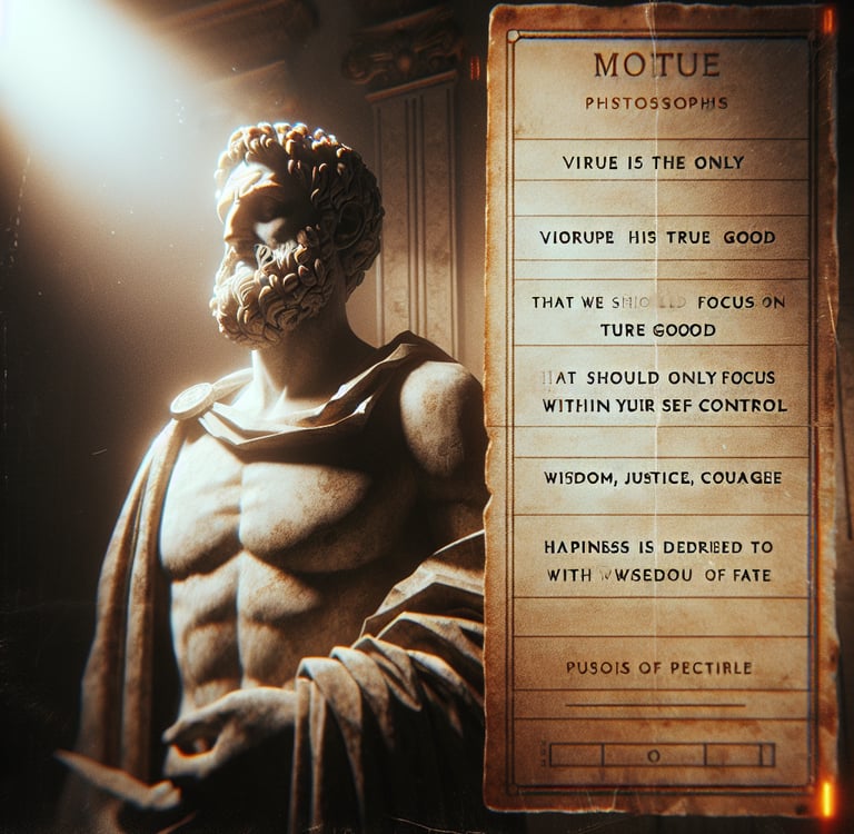 Real life examples of stoicism