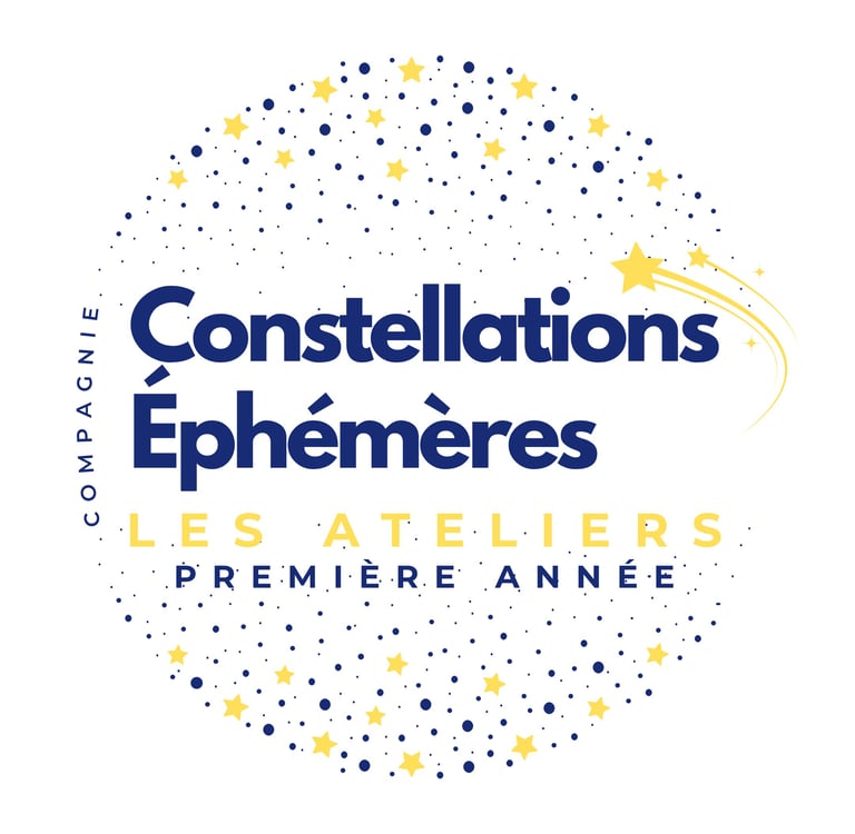 Logo Constellations Éphémères les ateliers première année