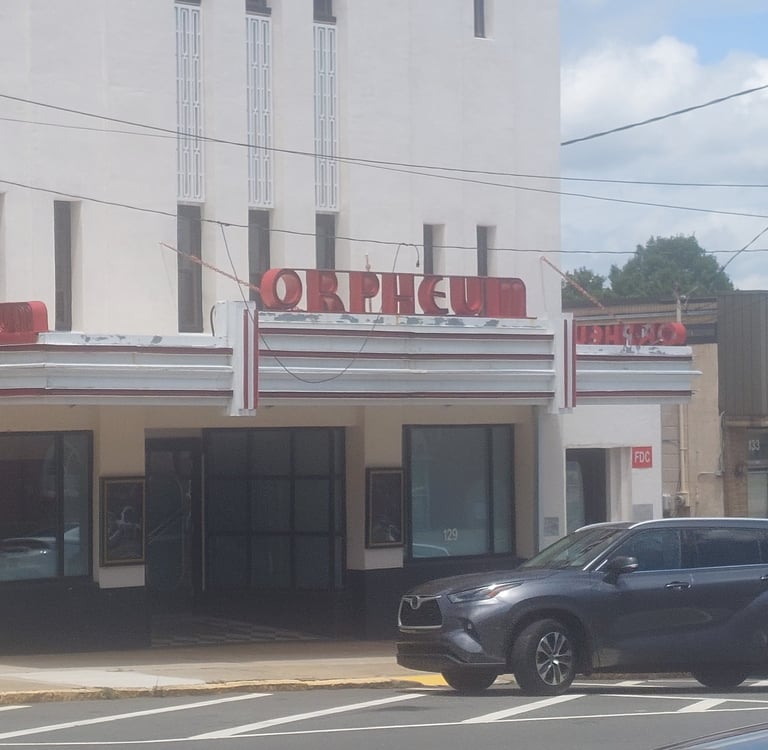 Old art deco theater in Oxford NC