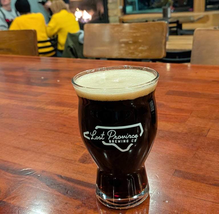 Glass of Lost Province Dark Lager